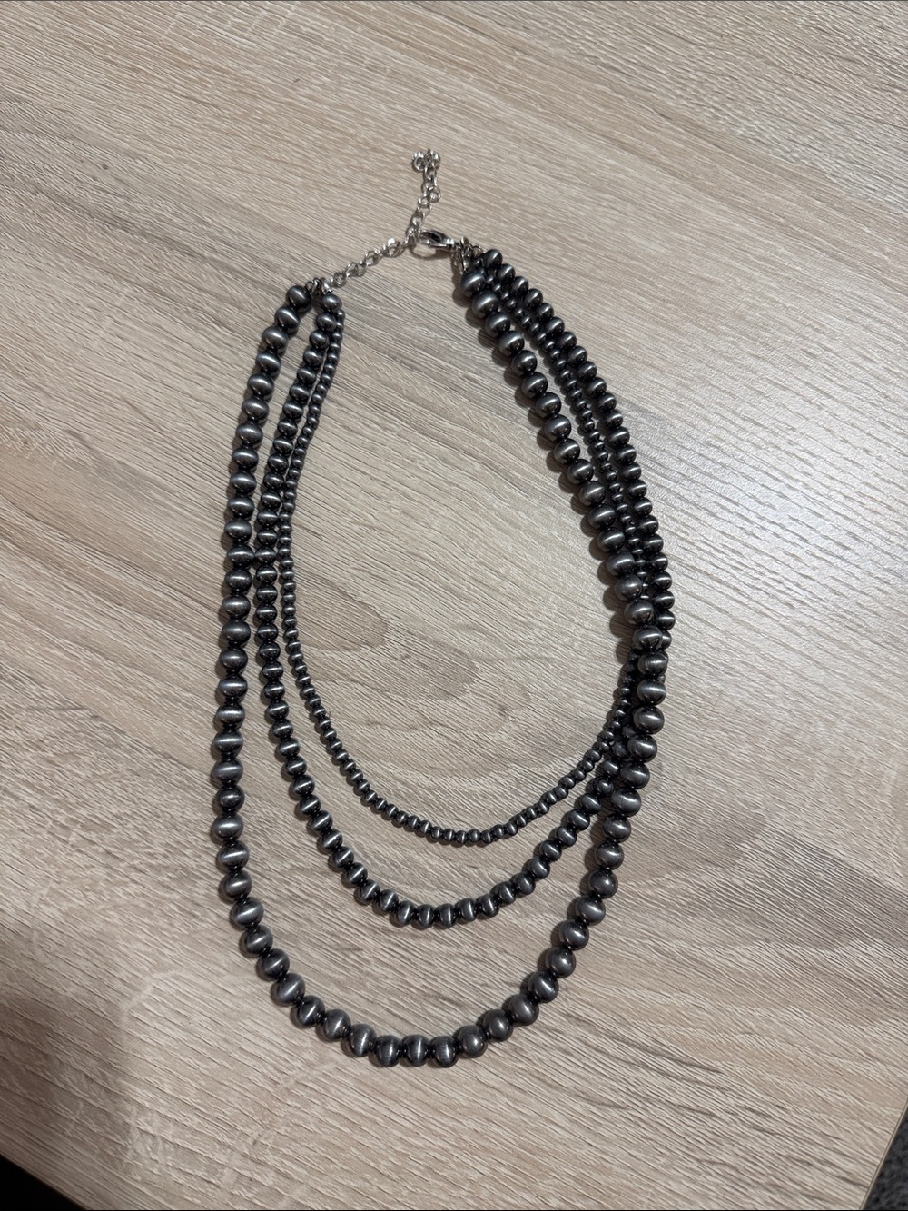 Three Strand Faux Navajo Pearl Set